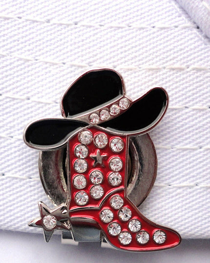Cowboy Boot & Hat w/Crystals