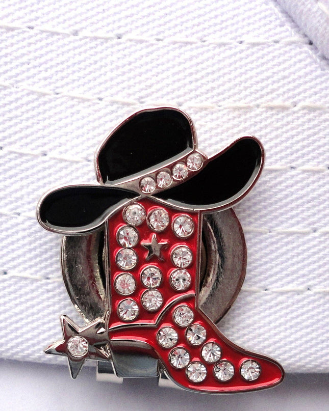Cowboy Boot & Hat w/Crystals