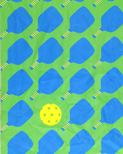 Pickleball Towel, Green & Blue