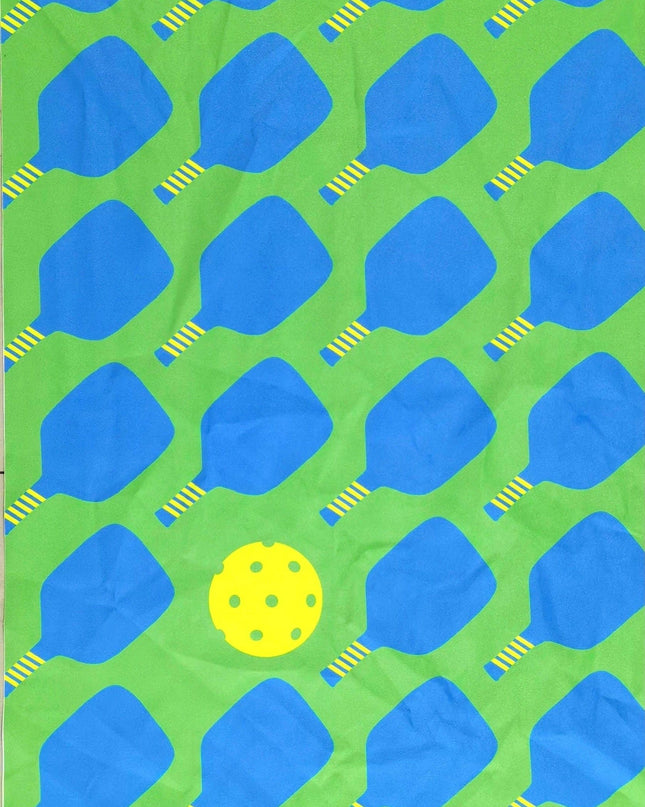 Pickleball Towel, Green & Blue