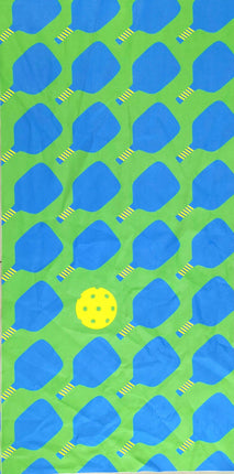Pickleball Towel, Green & Blue