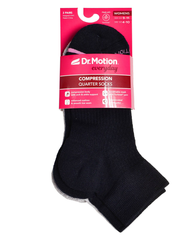 Solid Half-Cushion | Quarter Compression Socks For Women