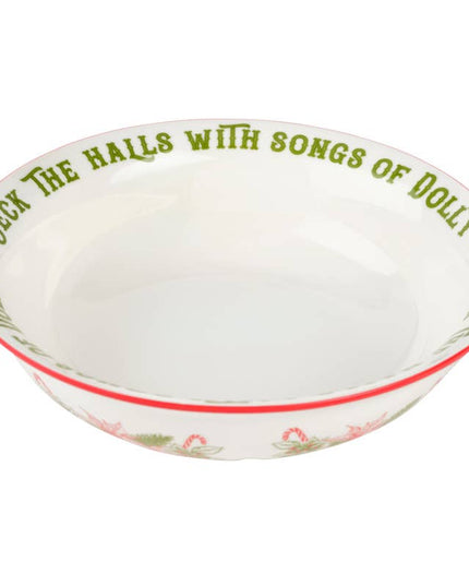Dolly Parton Hldy Toile 10.5In Serve Bowl Brown Box Pkg