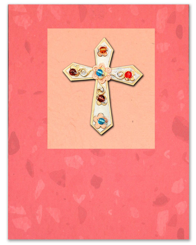 Garden Cross Pin on a Card