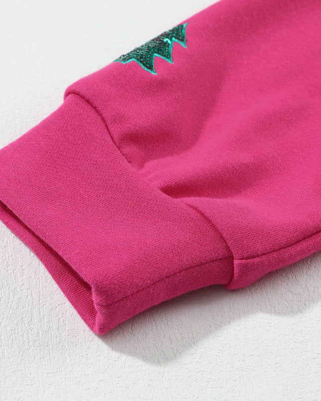 Merry Sequin Letters Sweatshirt