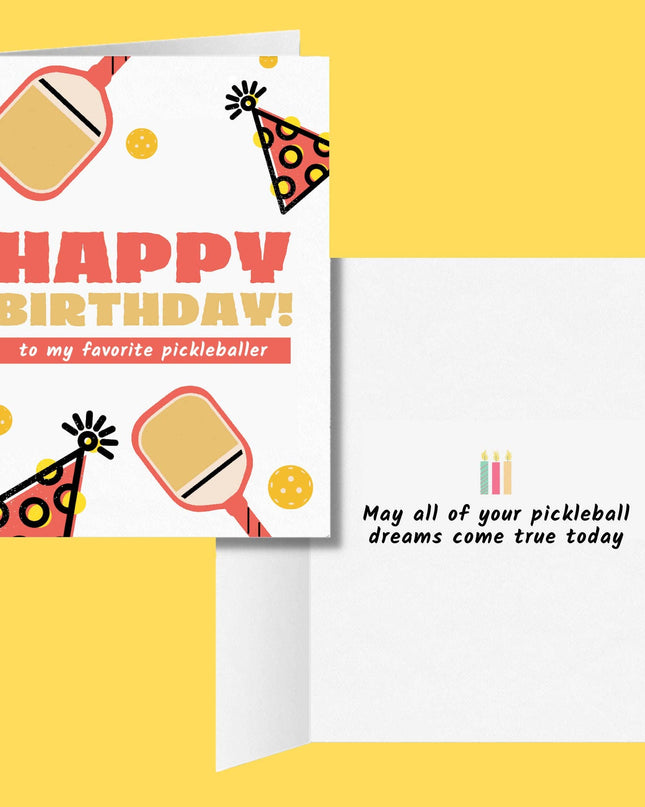 Happy Birthday To My Favorite Pickleballer Greeting Card