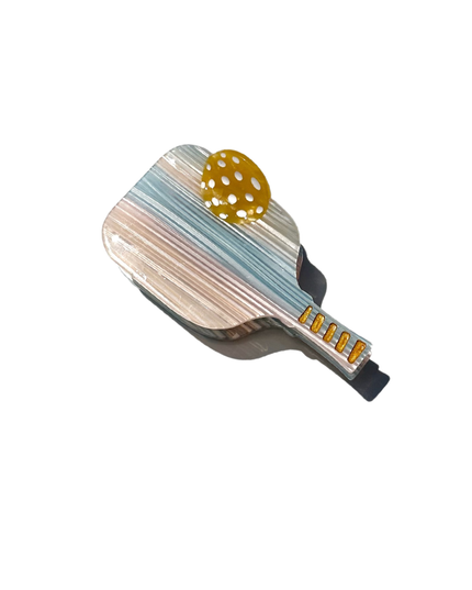 Hand-painted Pickleball Paddle Claw Hair Clip | Eco-Friendly