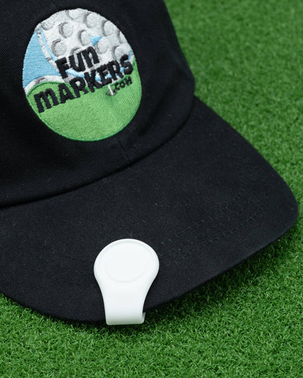 White Magnetic Silicone Hat Clip