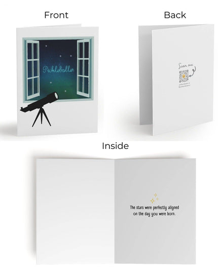 The Stars Were Perfectly Aligned The Day You Were Born Pickleball Greeting Card