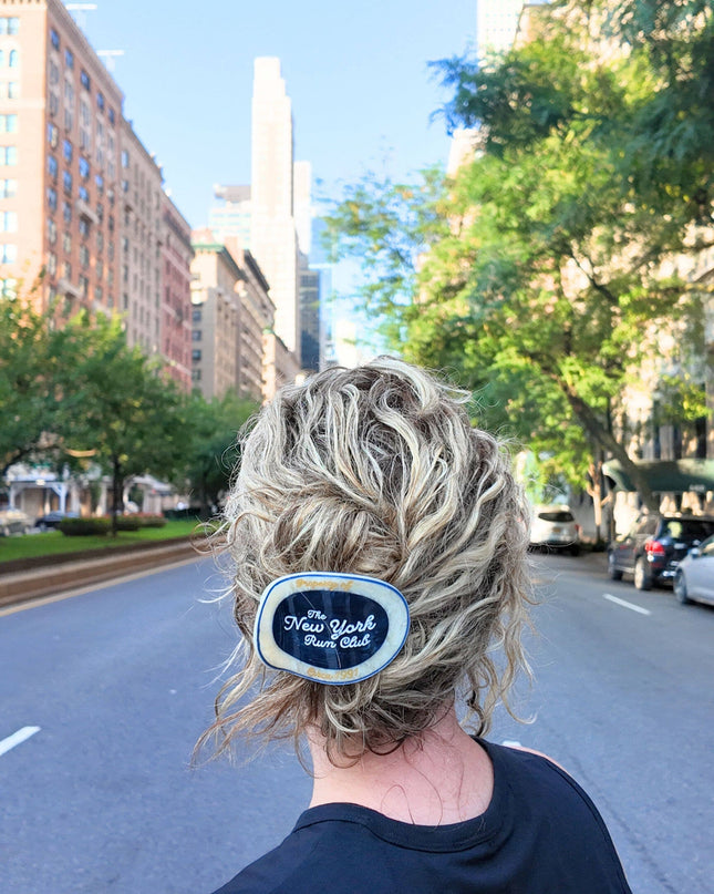 Hand-Painted New York Run Club Lay Down Claw Clip