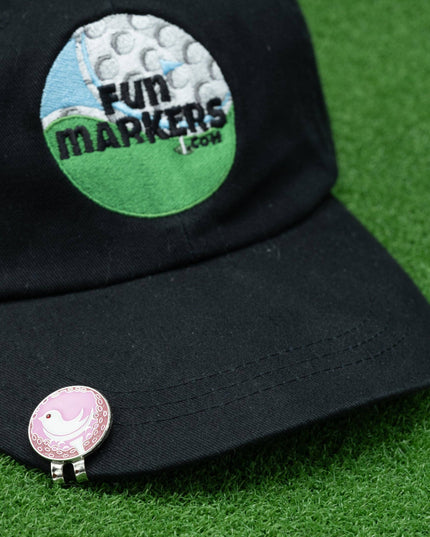 Pink Birdie Golf Ball Marker