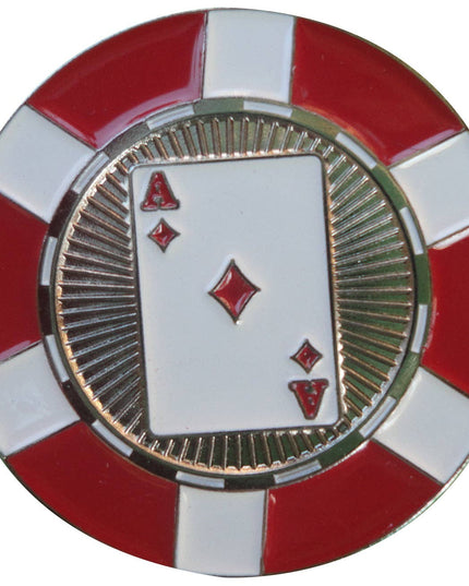 Ace of Diamonds Poker Chip Ball Marker