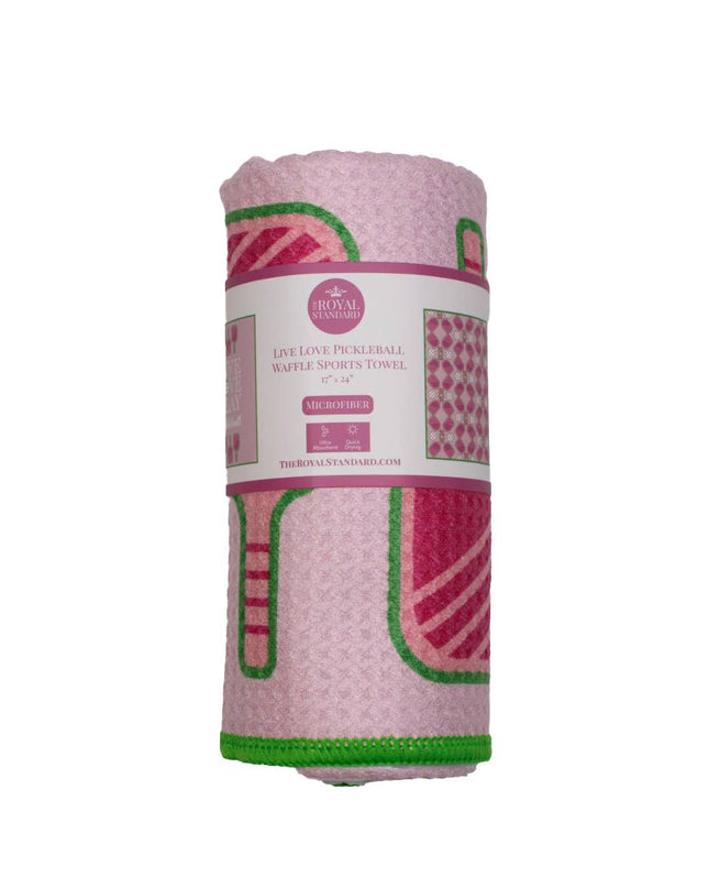 Live Love Pickleball Waffle Sports Towel