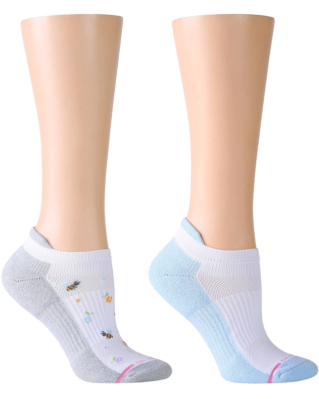 FLOWERS AND BEES | ANKLE COMPRESSION SOCKS FOR WOMEN