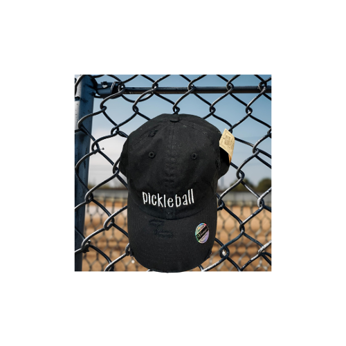 "Pickleball" Exclusive Embroidered Vintage Distressed Washed Style Baseball Caps