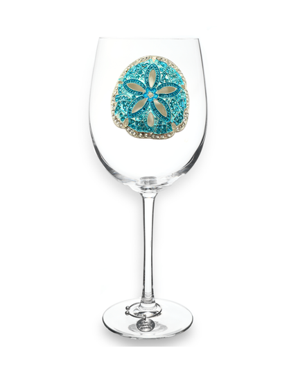 Sand Dollar Stemmed Wine Glass