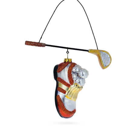 Golf Essentials Blown Glass Christmas Ornament