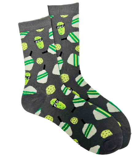 Pickleball Bamboo Socks- Gray