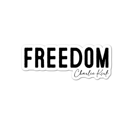 Freedom Charlie Kirk Sticker