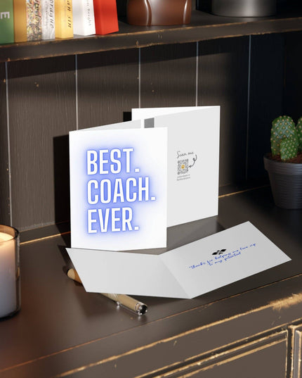 Best Coach Ever Pickleball Greeting Card