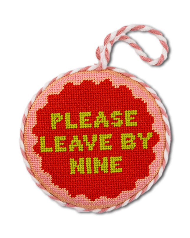 Needlepoint Ornament - Leave by Nine