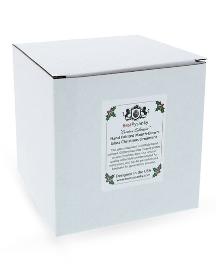 Champagne Bottle Pop Glass Ornament