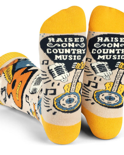 Raised on Country Music Socks