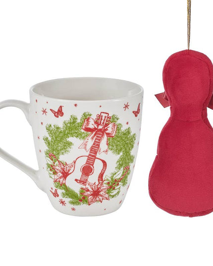 Dolly Parton Hldy Toile 18Oz Mug & Ornament Brown Box Pkg