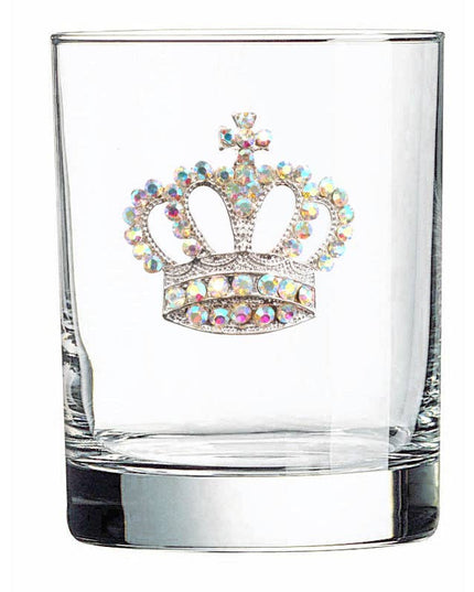 Aurora Borealis Crown Jeweled Double Old Fashioned