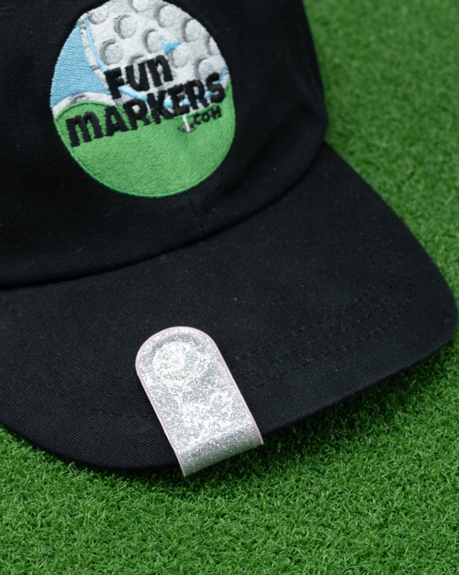 Silver Magnetic Leather Hat Clip