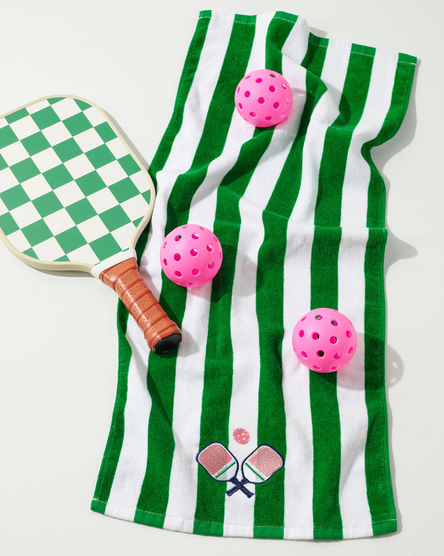 PADDLES STRIPE PICKLEBALL TOWEL