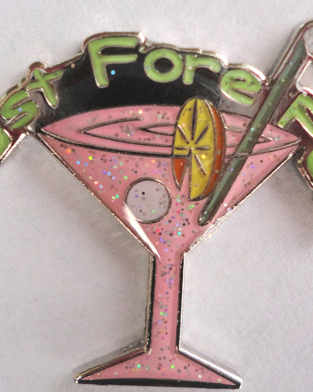 Pink Martini Glass Ball Marker