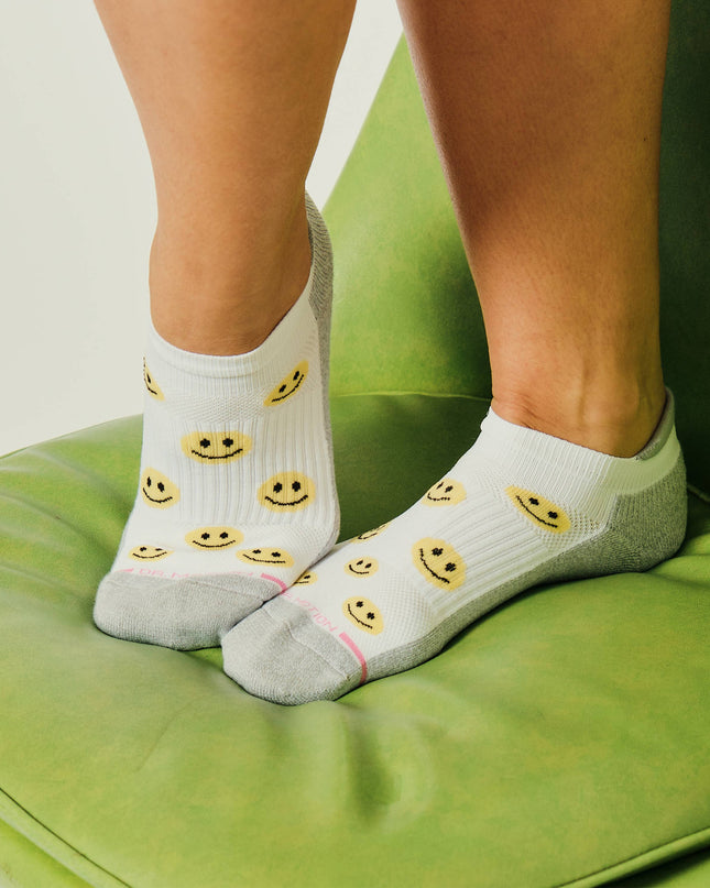 Smiley Face | Ankle Compression Socks For Women