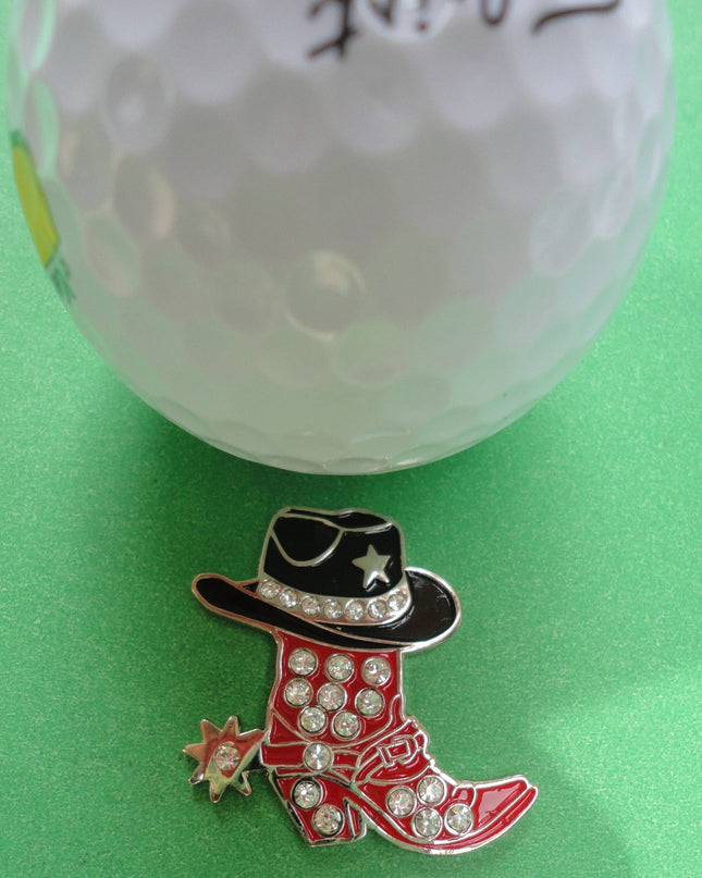 Cowboy Boot & Hat w/Crystals