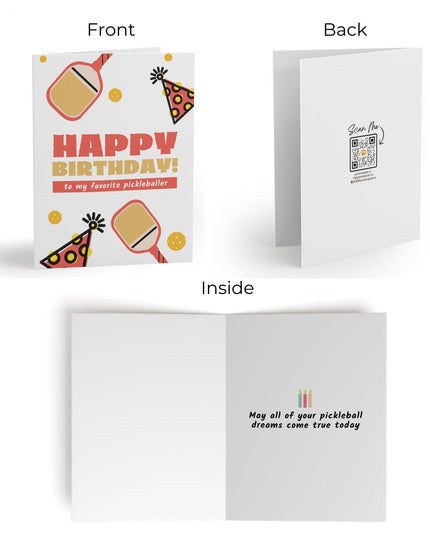 Happy Birthday To My Favorite Pickleballer Greeting Card