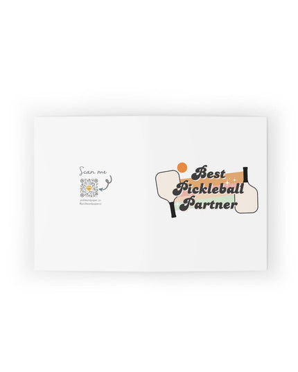 Best Pickleball Partner Thank You Greeting Card