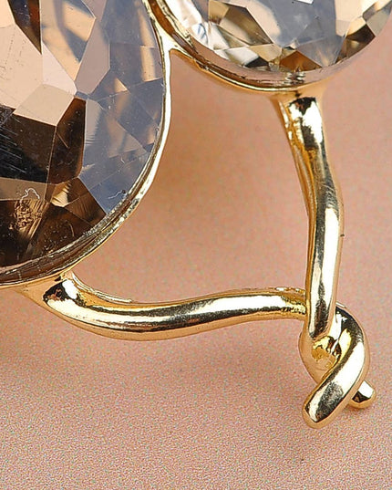 Light Smoked Topaz Kitty Cat Animal Brooch Pin