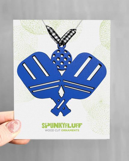 Pickleball Paddles Tree Ornament, Pickleball Lover Ornament Royal