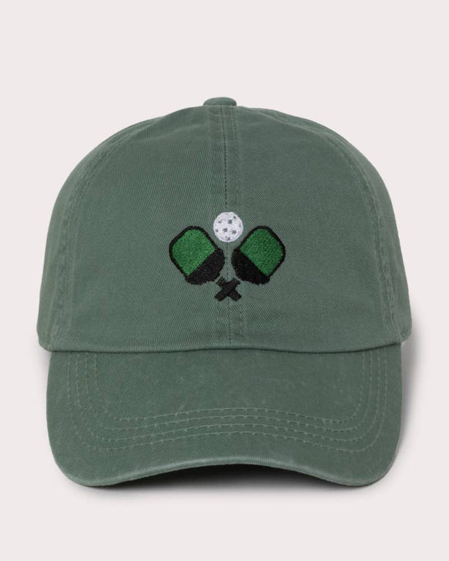 Pickleball Icon Cotton Baseball Cap