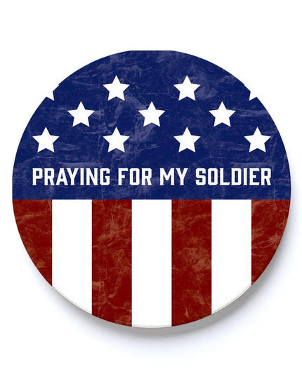 Car Coaster-Military Praying For My Soldier