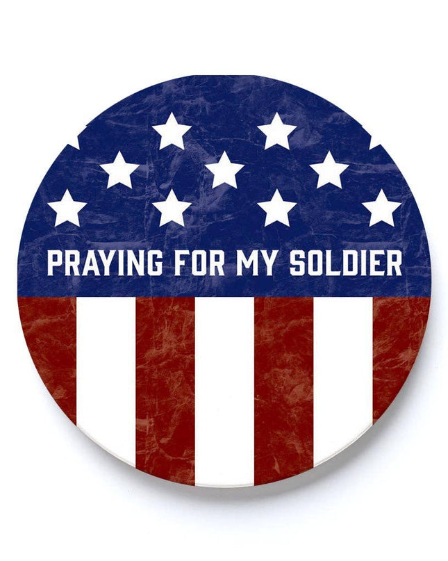 Car Coaster-Military Praying For My Soldier