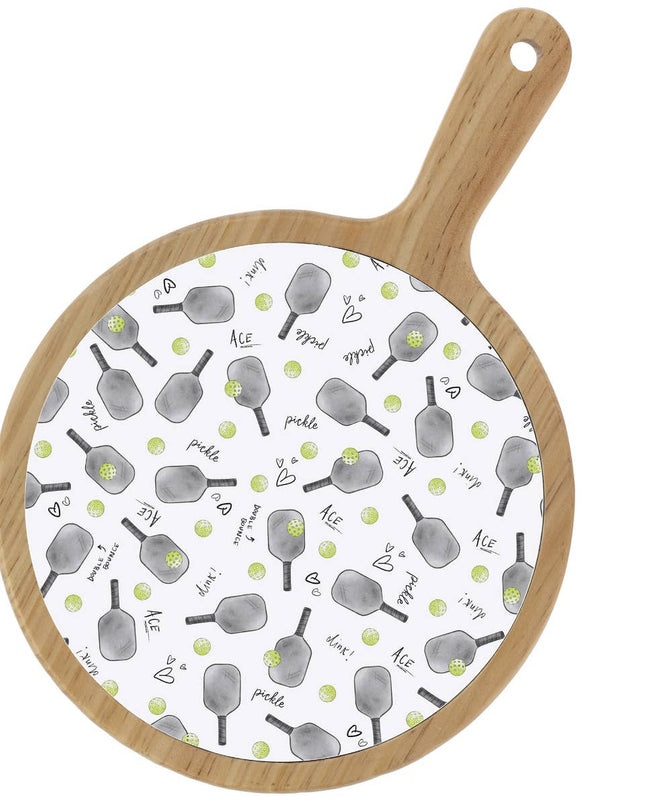 Pickleball Pattern Cheese Board Rosanne Beck