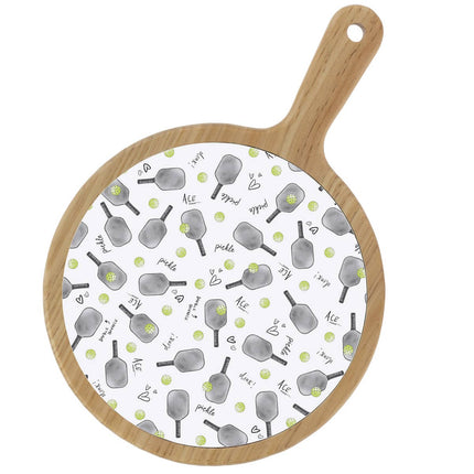 Pickleball Pattern Cheese Board Rosanne Beck