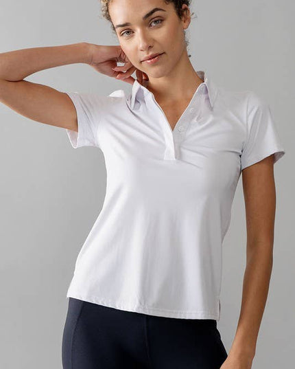Four Button Placket Polo Shirt