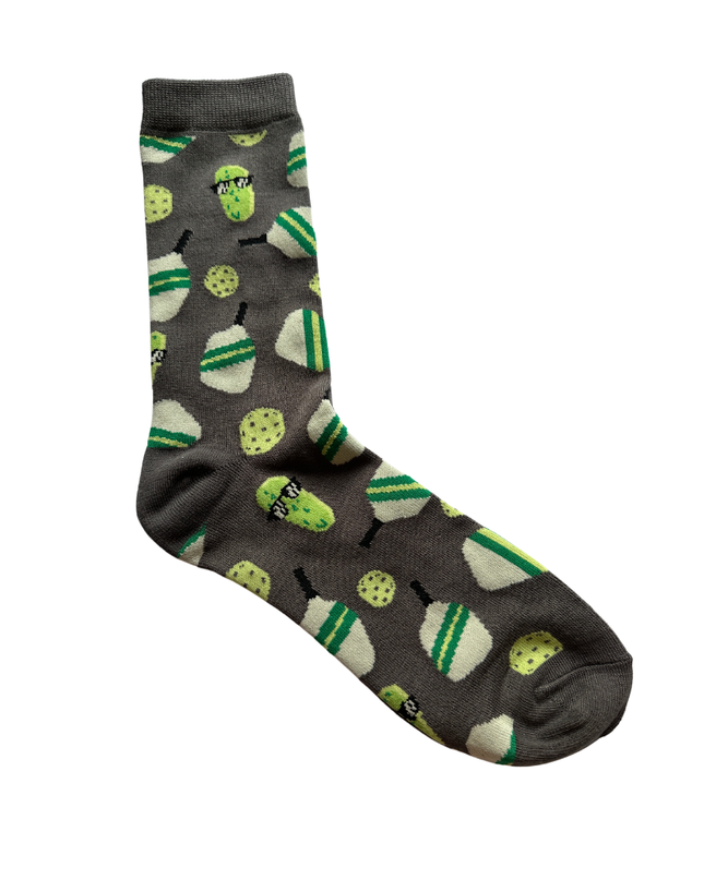 Pickleball Bamboo Socks- Gray
