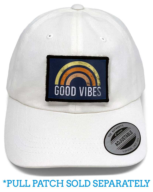 Dad Hat With A Pull Patch By Snapback - White