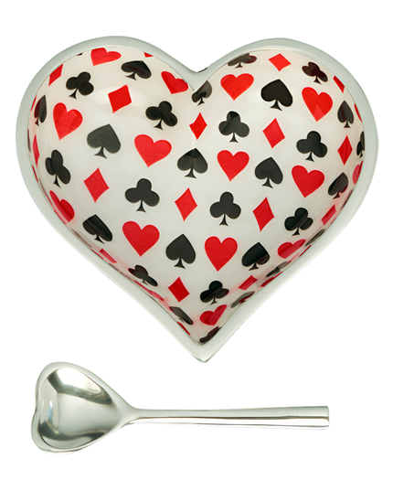 Happy Card Heart - Canasta Heart with Heart Spoon