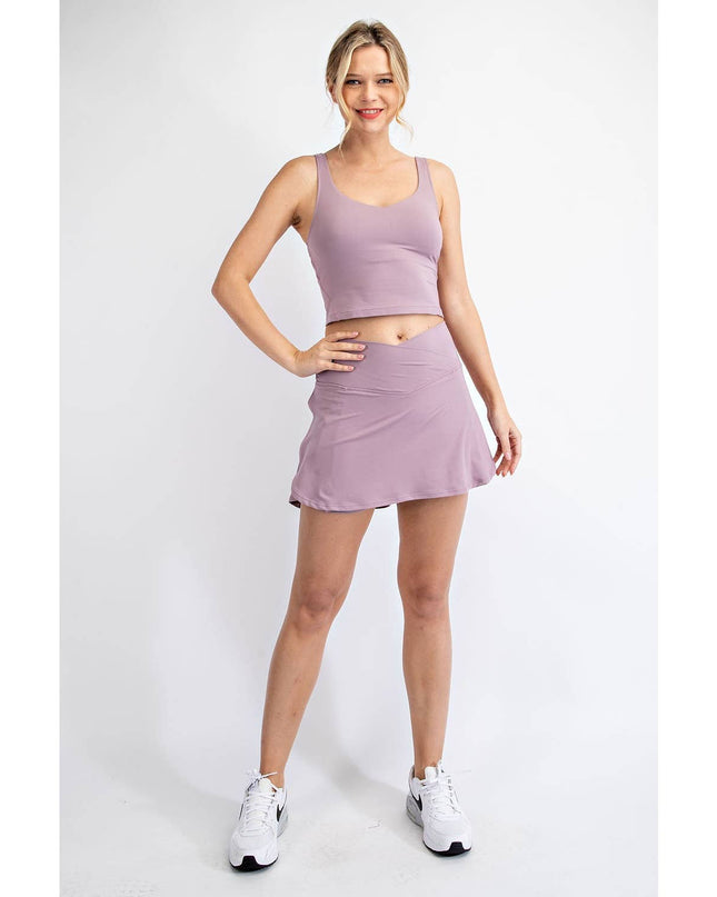 BUTTER V SHAPED HIGH-WAIST SKORT
