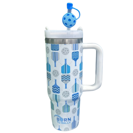Blue Pickleball 30oz Tumbler