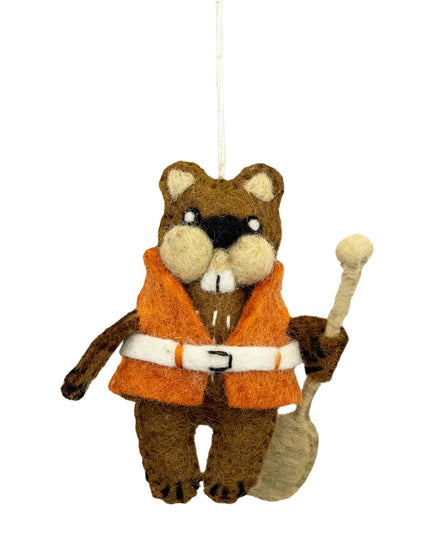 Camp Beaver Felt Ornament